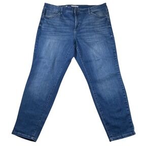 Sonoma Goods for Life Womens‎ 18W Medium Wash Skinny Jeans Mid Rise Blue Denim